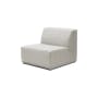 Milan 4 Seater Sofa with Ottoman - Ivory (Fabric) - 17