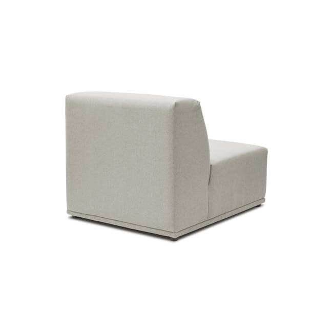 Milan 4 Seater Sofa with Ottoman - Ivory (Fabric) - 18