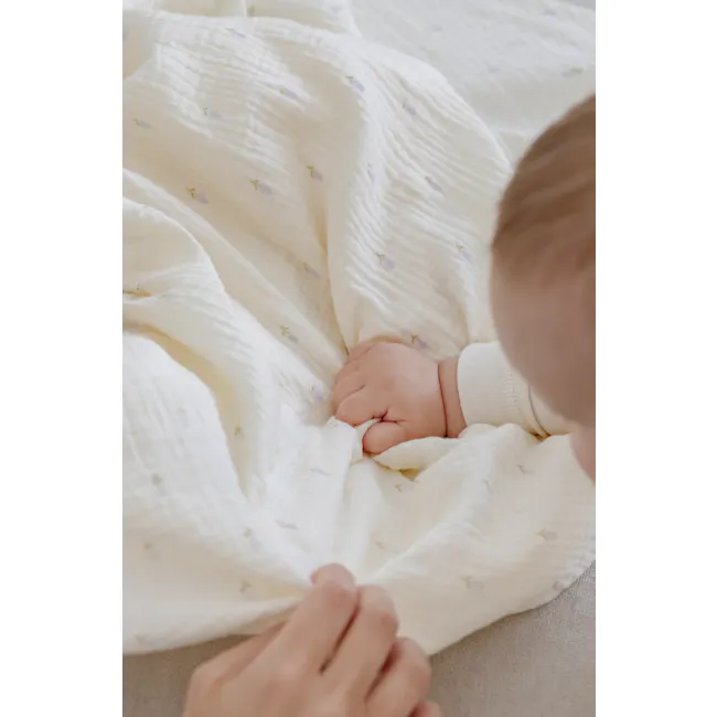 Soft Spot Soft Swaddle/Towel - Lavender Field - 4
