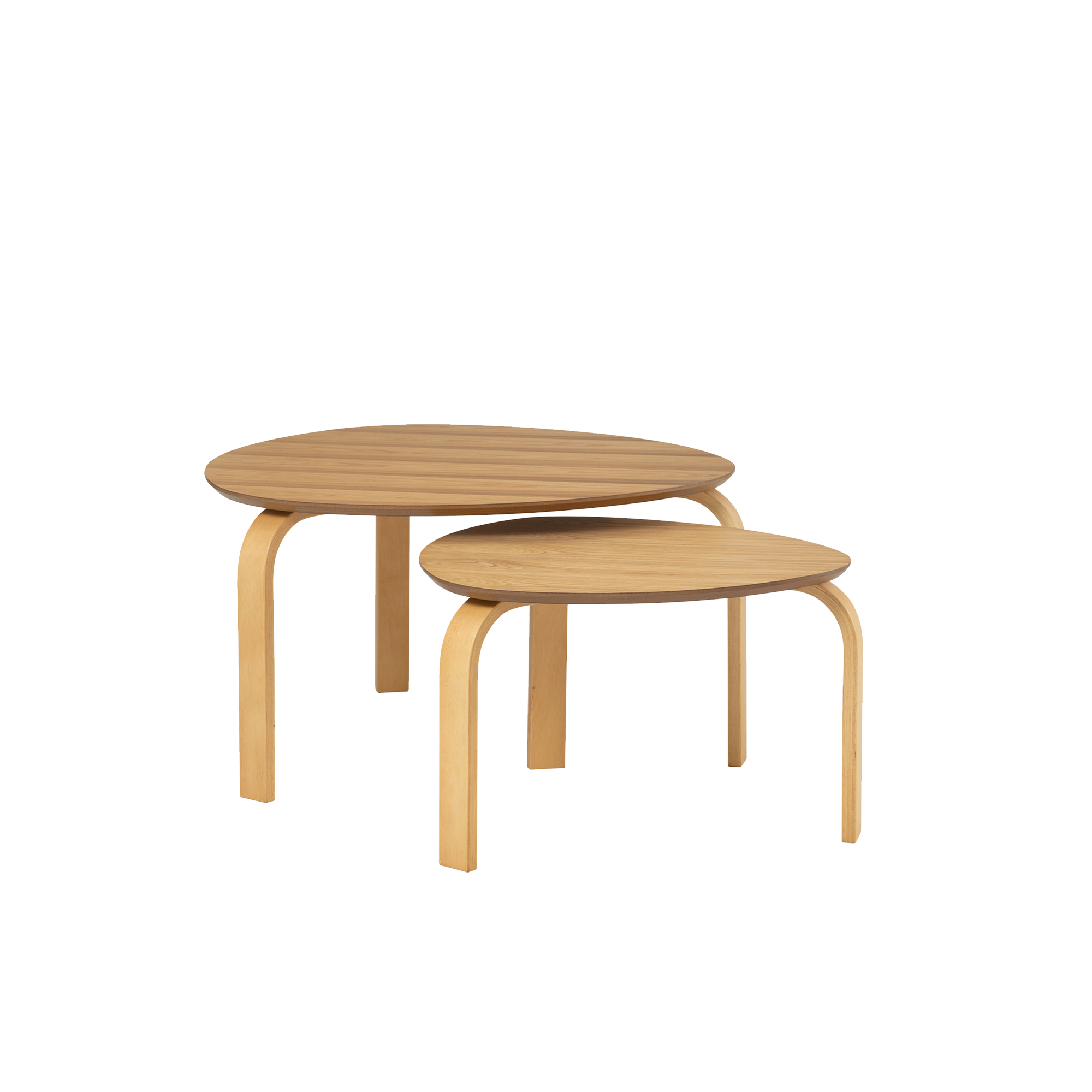 (As-is) Stephanie Nesting Coffee Table - Oak - 2