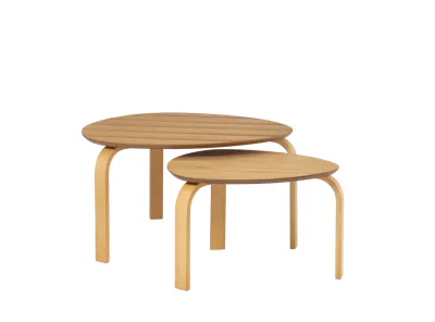 (As-is) Stephanie Nesting Coffee Table - Oak - 5