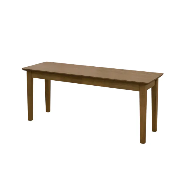 Koa Bench 1.1m - Walnut - 1 - Wooden table, minimalist design, rectangular shape, natural wood finish, sturdy legs, simple