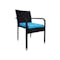 Jardin Outdoor Dining Chair - Blue Cushion