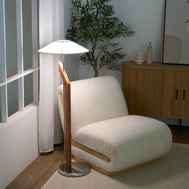 Karsen Floor Lamp - White - 6