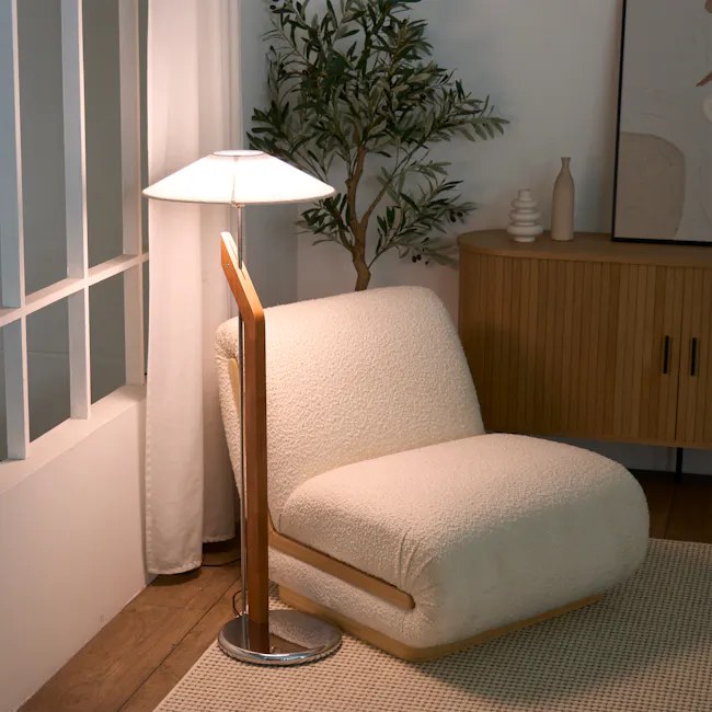 Karsen Floor Lamp - White - 3