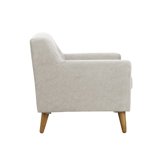 Damien 2 Seater Sofa with Damien Armchair - Sandstorm (Scratch Resistant Fabric) - 11