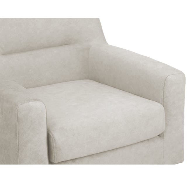 Damien 2 Seater Sofa with Damien Armchair - Sandstorm (Scratch Resistant Fabric) - 1