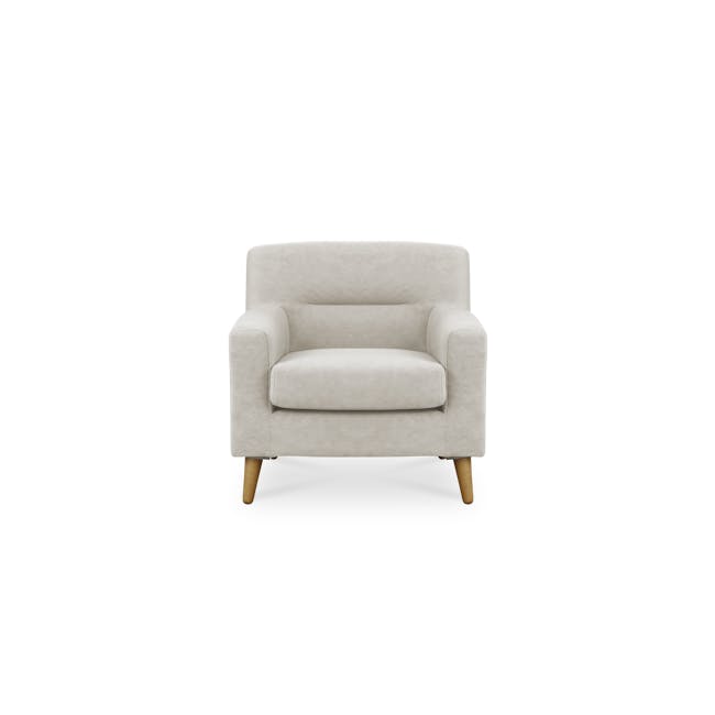 Damien 3 Seater Sofa with Damien Armchair - Sandstorm (Scratch Resistant Fabric) - 8