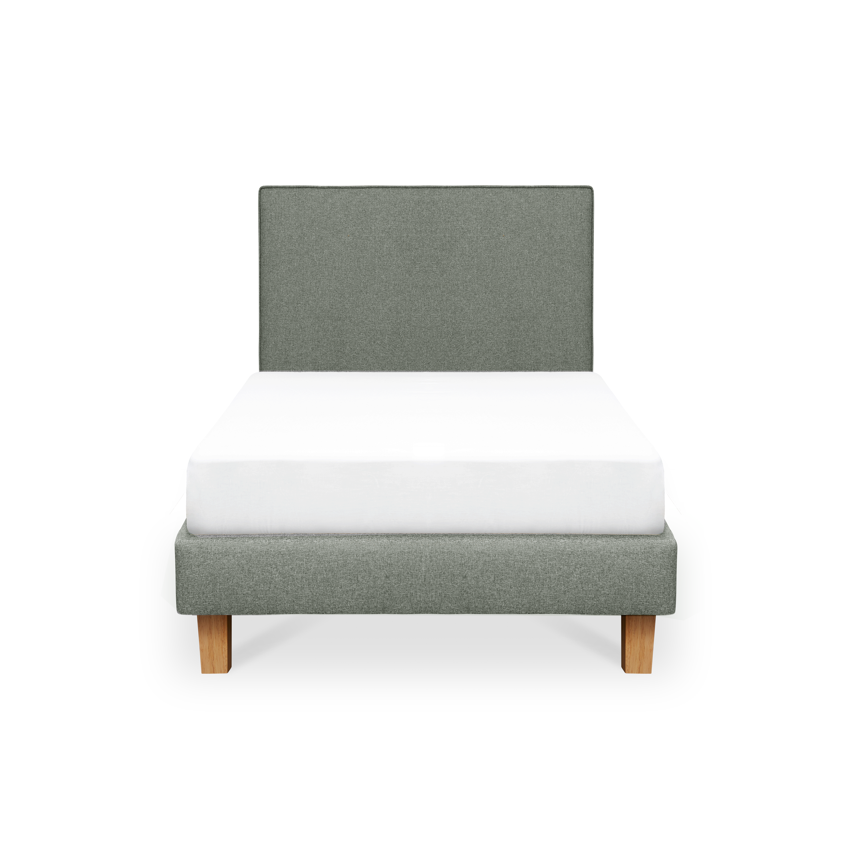 ESSENTIALS Super Single Headboard Divan Bed - Forest (Eco Clean Fabric)