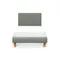 ESSENTIALS Super Single Headboard Divan Bed - Forest (Eco Clean Fabric)