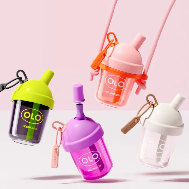 HOLOHOLO Mini Milk Tea Cup 420ml - Pink - 10