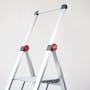 Rene Hashigo Ultra Slim 3 Step Stool with Handle - Silver - 2