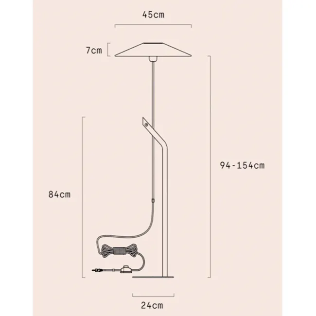 Karsen Floor Lamp - White - 12
