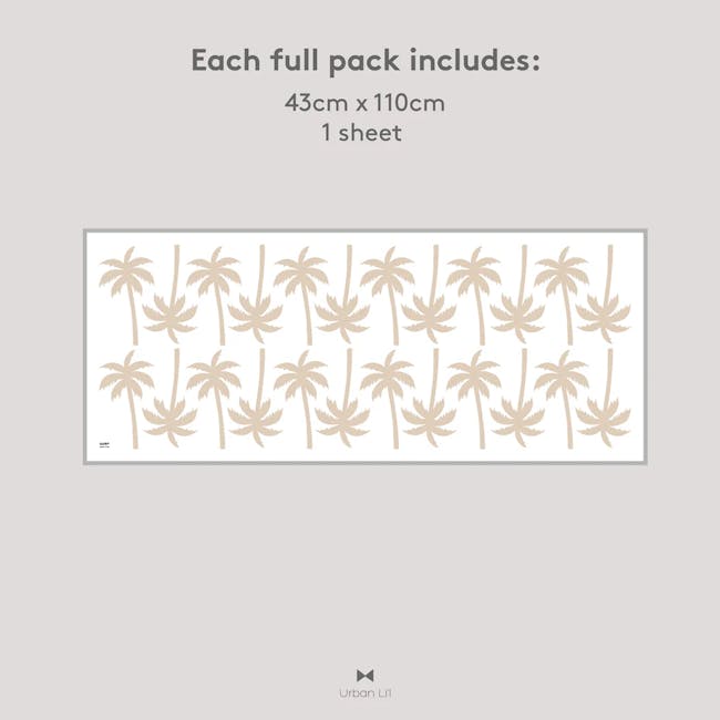 Urban Li'l Palm Trees Fabric Decal - 3