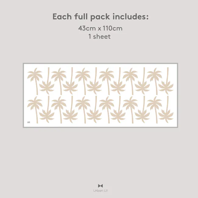 Urban Li'l Palm Trees Fabric Decal - 3