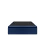 ESSENTIALS Super Single Storage Bed - Navy Blue (Faux Leather) - 1
