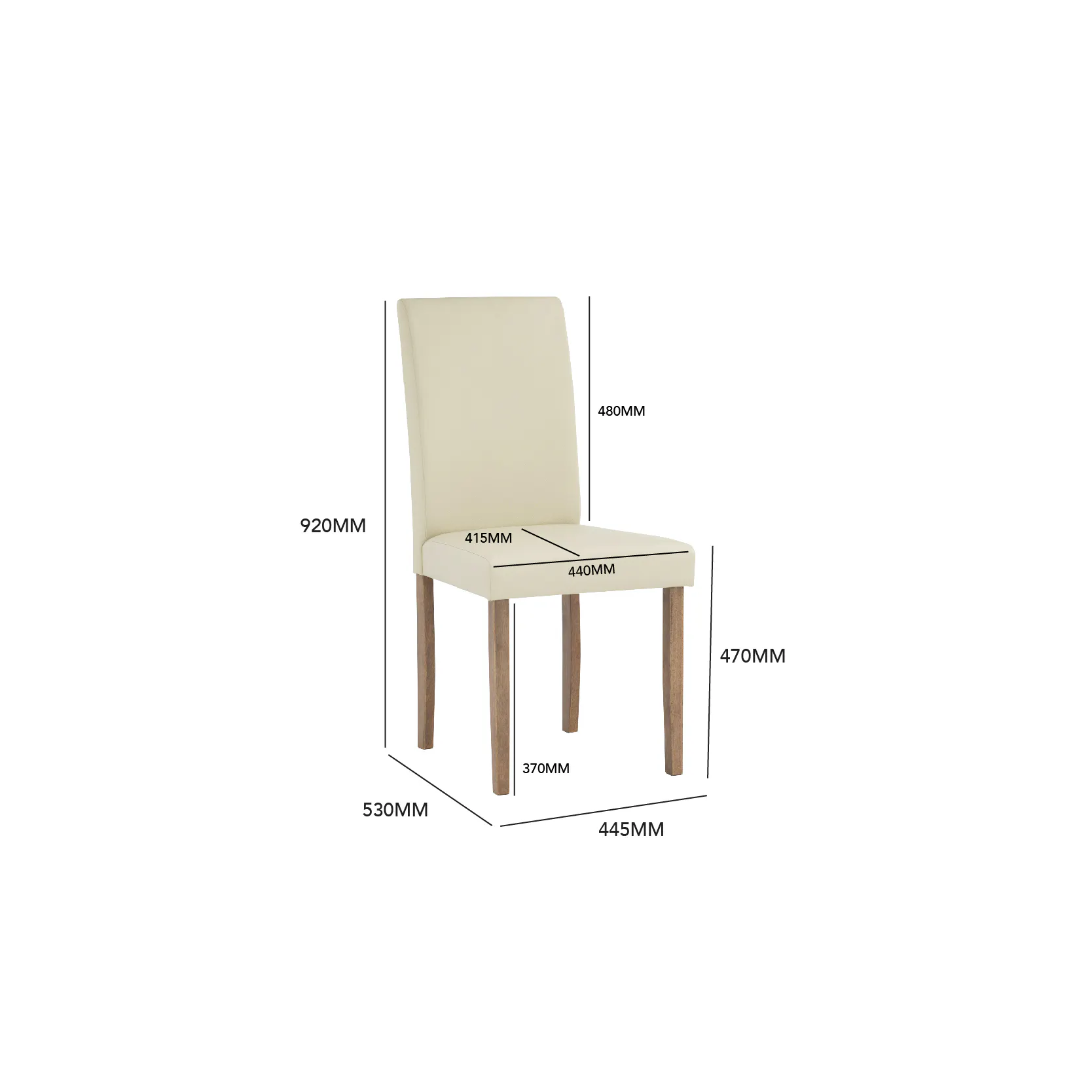 (As-is) Dahlia Dining Chair - Cocoa, Taupe (Faux Leather) - 3 - 15