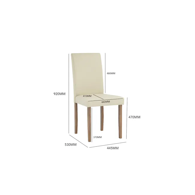(As-is) Dahlia Dining Chair - Cocoa, Taupe (Faux Leather) - 3 - 15