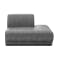 Milan Right Extended Unit - Lead Grey (Faux Leather)