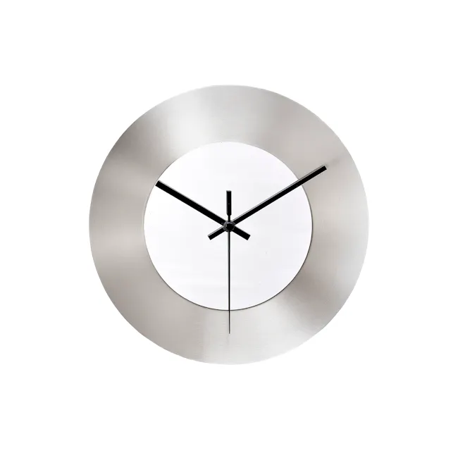 Steely Round Stainless Steel Wall Clock - 1