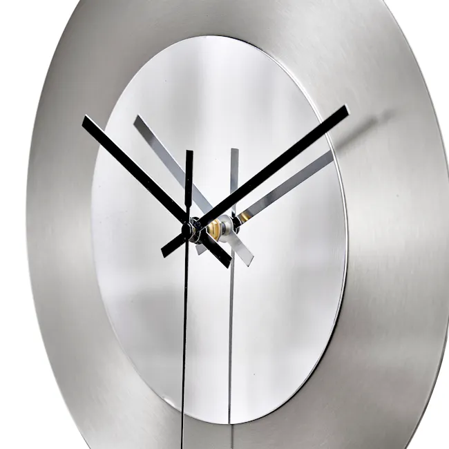 Steely Round Stainless Steel Wall Clock - 3