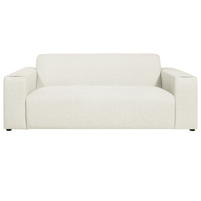 Adam 3 Seater Sofa and Adam Ottoman - Pearl - 3