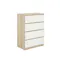 Veda 4 Drawer Chest - White Oak