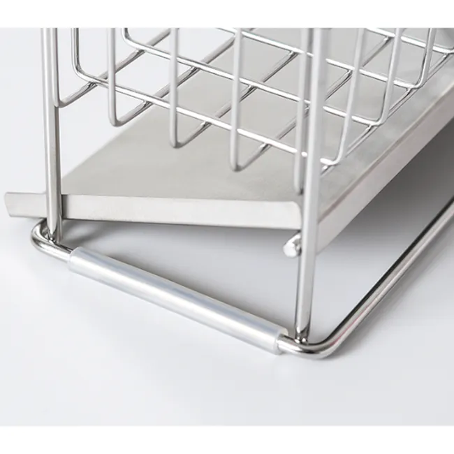ESSENTIALS Sink Storage Sponge Rack Shelf 30cm - Silver - 6