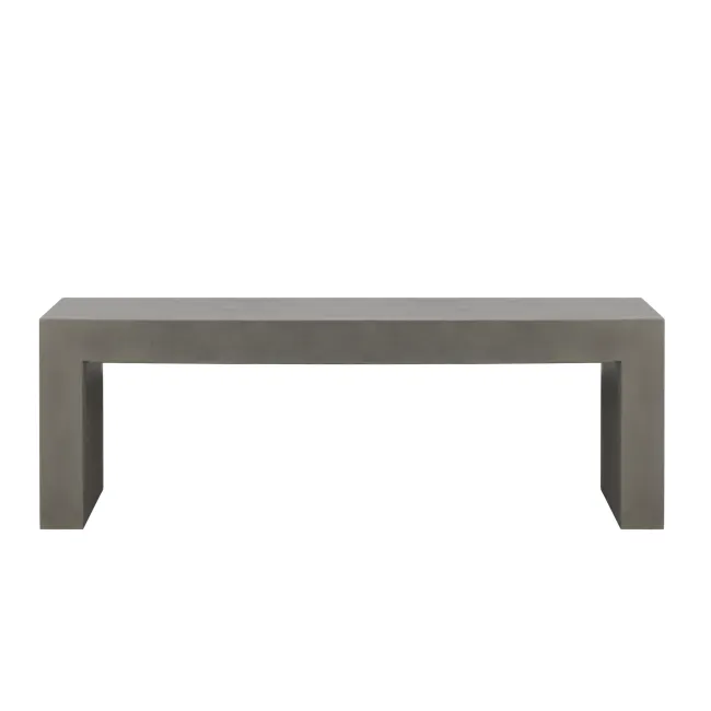 Ryland Concrete Bench 1.4m - 3 - Modern minimalist table, sleek concrete finish, industrial design, contemporary furniture