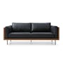(As-is) Bentley 3 Seater Sofa - Jet Black (Faux Leather) - 19 - 0