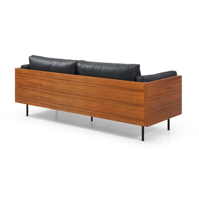 (As-is) Bentley 3 Seater Sofa - Jet Black (Faux Leather) - 29 - 23