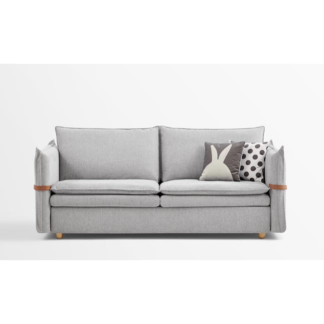 Molly 3 Seater Sofa - Light Grey - 1