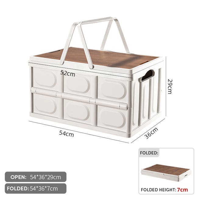 Blake Foldable Storage Box - Ivory - 11