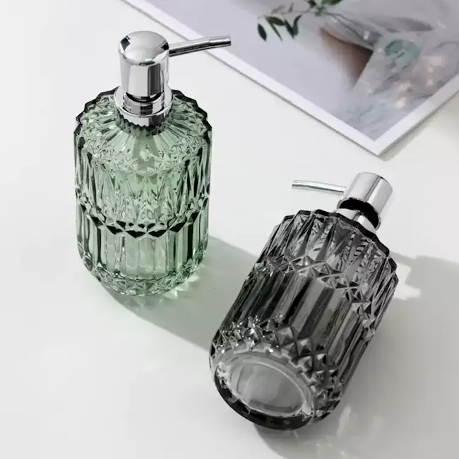 Teren Glass Soap Dispenser - Green - 2