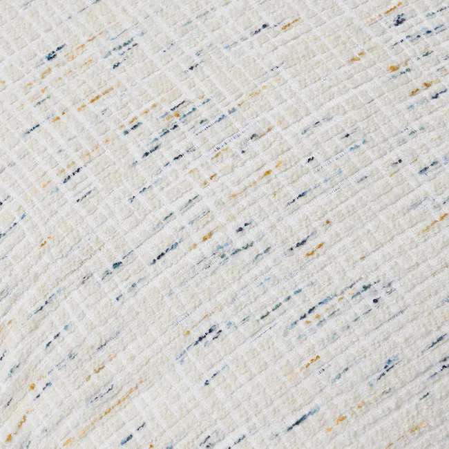 Sperry Speckled Confetti Cushion - Cream - 9 - Weave texture with subtle color accents, Grid-like pattern with subtle color