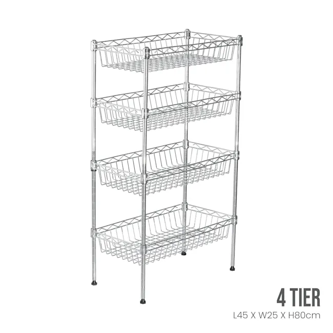TOYOGO 4 Tier Storage Basket Rack (Self-Assembled) - 2
