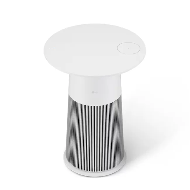 LG Puricare™ Aerofurniture - Cream White - 7 - Smart speaker, wireless device, circular design, white top, control panel