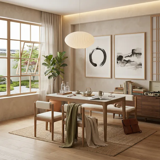 Adelyn Dining Table 1.2m (Sintered Stone) with 4 Solis Chairs in Walnut - 6