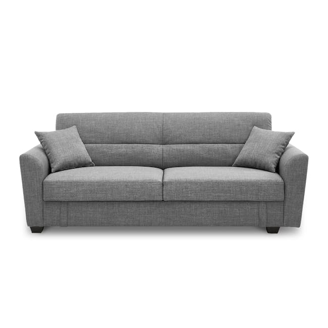 Boston 3 Seater Storage Sofa Bed - Siberian Grey - 0