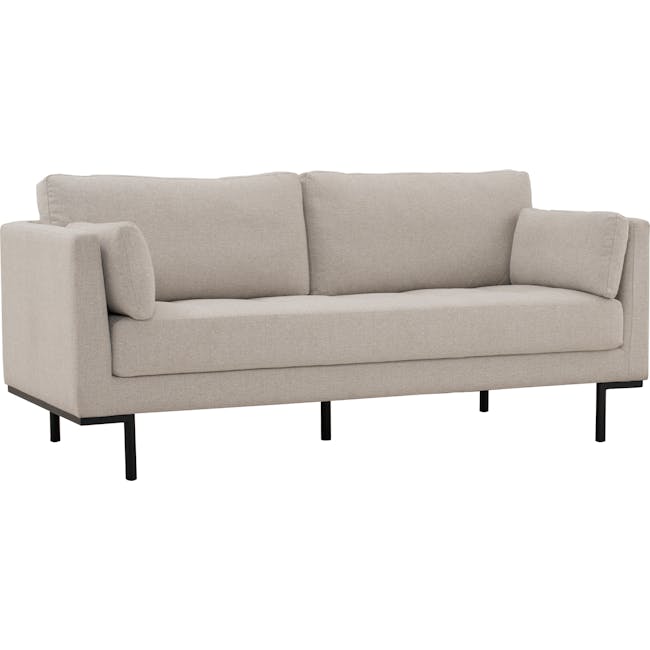 Ethan 3 Seater Sofa - White - 2