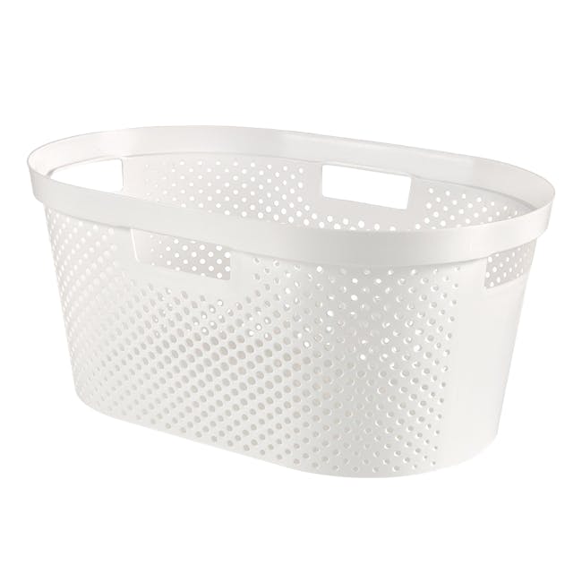Infinity Laundry Basket Dots - White - 0