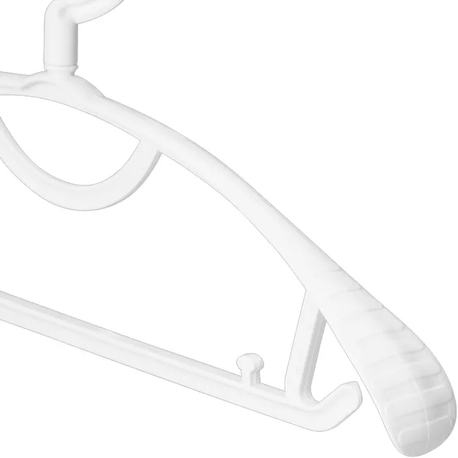 Henri Plastic Hanger (Set of 10) - White - 4
