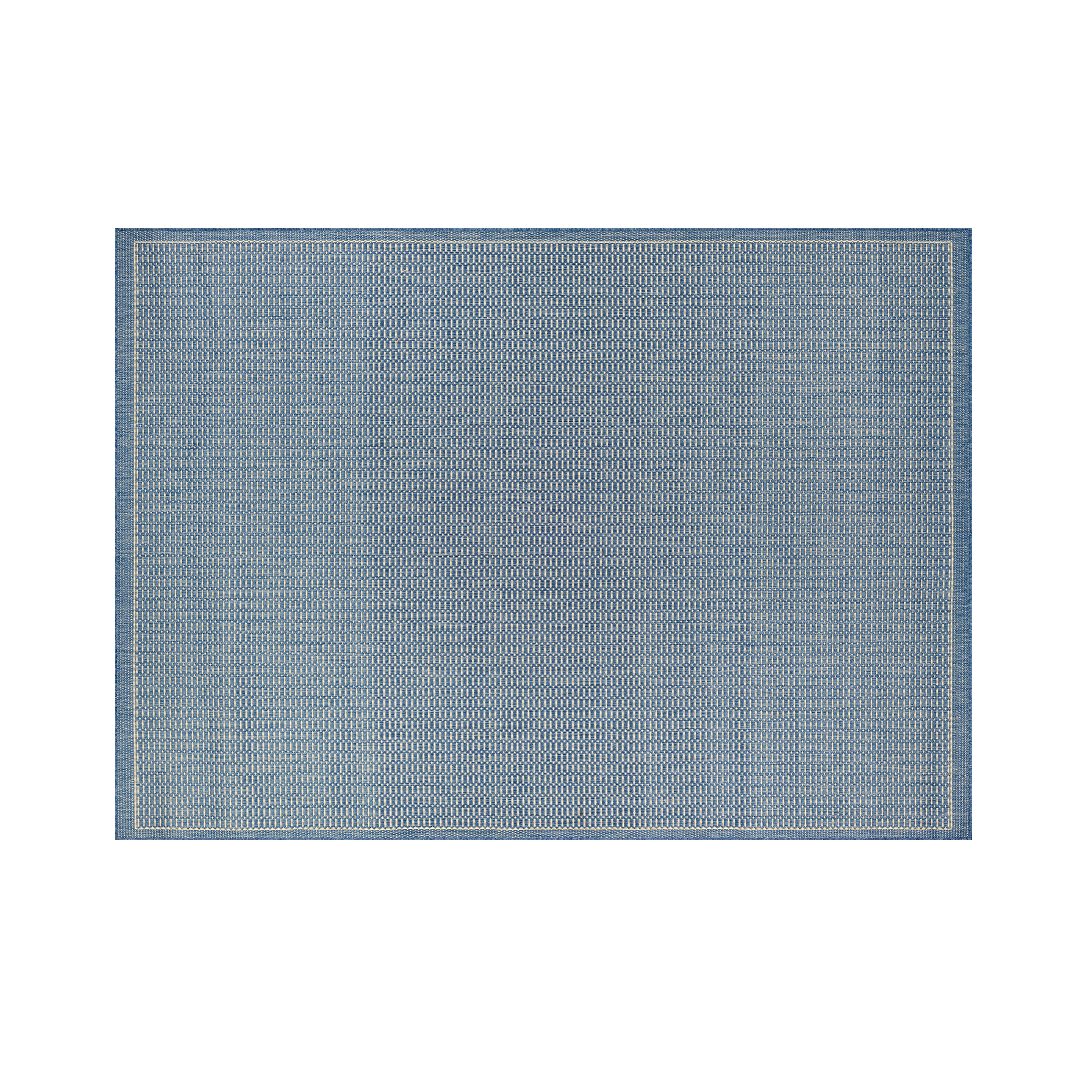 Saddle Stitch Flatwoven Rug - Champagne Blue (2 Sizes)