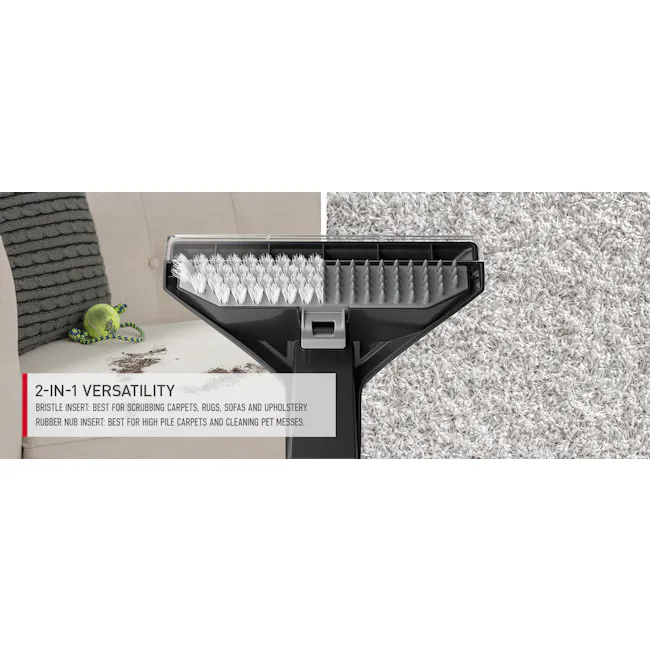 Hoover Clean Slate Corded Spot Cleaner - 6 - 2-in-1 Versatility, Bristle Insert, Best for Scrubbing Carpets, Rugs, Sofas