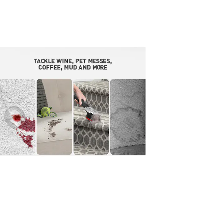 Hoover Clean Slate Corded Spot Cleaner - 5 - Wipe spills, tackle wine, pet messes, coffee stains, mud, more cleaning