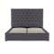 Isabelle Queen Storage Bed in Hailstorm (Fabric) with 2 Cadencia Single Drawer Bedside Tables - 2