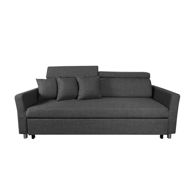 Bowen 3 Seater Sofa Bed - Grey - 0