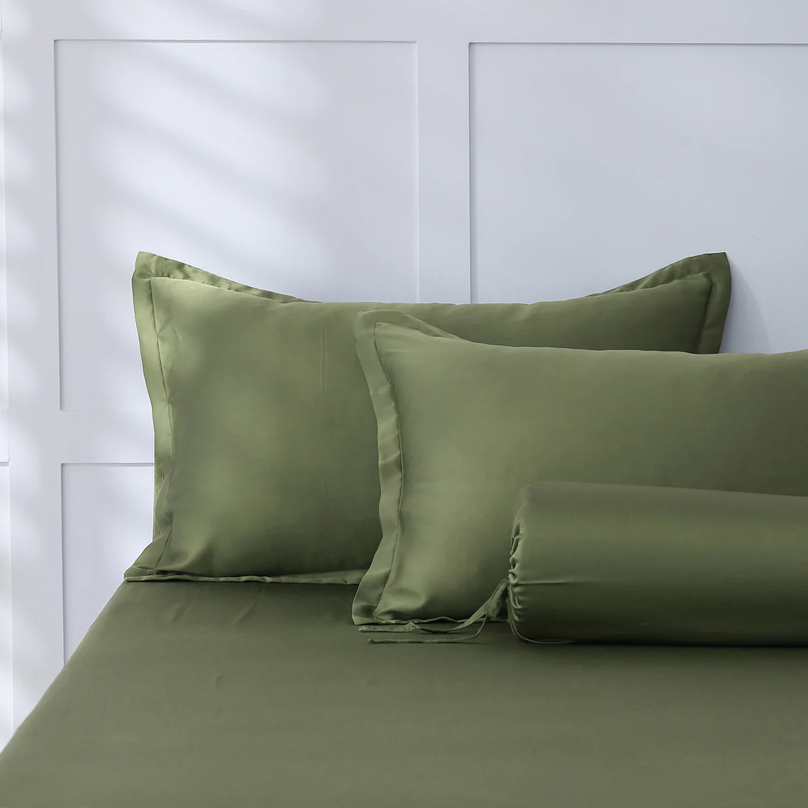 Robinsons TENCEL™ Lyocell Heritage Collection Fitted Sheet Set - Forest Moss (4 Sizes)