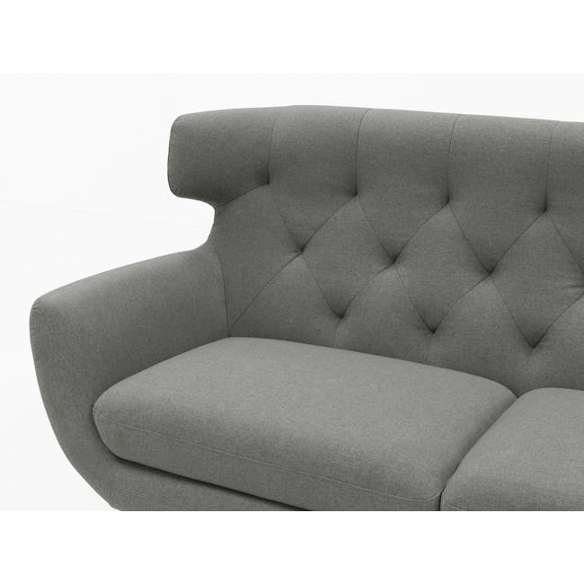 Agatha 2 Seater Sofa with Agatha Armchair - Granite - 11