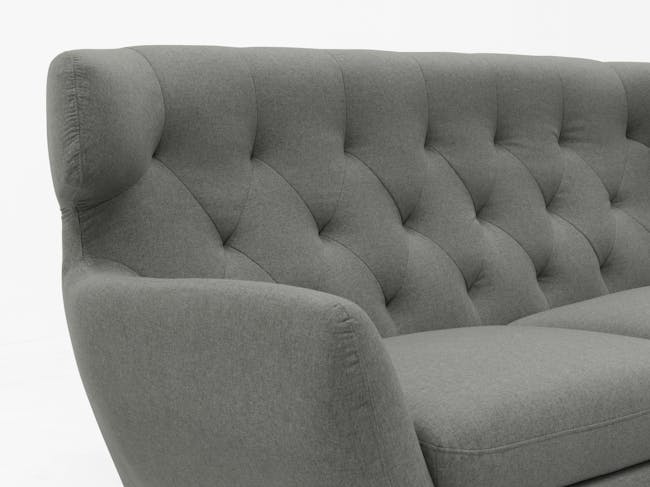 Agatha 2 Seater Sofa with Agatha Armchair - Granite - 15